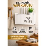 Redmina Wifi Saklama Kutusu Duvara Asıla Bilir Pleksi Modem Sigorta Saklama Kutus