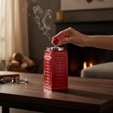 Redmoke Kırmızı İngiliz Telefon Kulübesi Tasarımlı Küllük Basmalı Kültablası Dekoratif Obje Retro Kırmızı