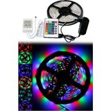 Redmoon 5 Metre RGB Şerit LED Işık – Uzaktan Kumandalı, 20 Fonksiyonlu, Adaptörlü Tak Çalıştır Aydınlatma Seti