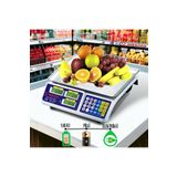 REDMOON Lüx Acs-809t C 40 Kg/2gr Hassasiyet Pilli Ve Şarjlı Elektronik Terazi Bakkal Market Manav Tartısı