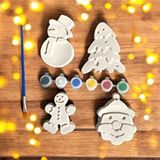 Redmoonzt Noel/ Boyayın Seti, Kendin Yap, Dıy, Doğum Günü Hediyesi, Tatil Hediyesi Beyaz