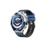 redmud teknoloji Huawei Honor Magic Uyumlu Silikon Saat Kordonu, 22 mm, rmd-kry-hnrspk, lacivert-siyah, Üniseks Yetişkin
