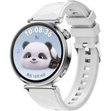 Redmud Teknoloji Huawei Watch Gt4 41 mm ve Gt5 41 mm ile Uyumlu 18 mm Kordon Ayarlanabilir Tokalı Soft Silikon Kayış - Beyaz