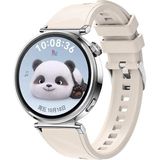 Redmud Teknoloji Huawei Watch Gt4 41 mm ve Gt5 41 mm ile Uyumlu 18 mm Kordon Ayarlanabilir Tokalı Soft Silikon Kayış - Krem