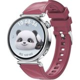 Redmud Teknoloji Huawei Watch Gt4 41 mm ve Gt5 41 mm ile Uyumlu 18 mm Kordon Ayarlanabilir Tokalı Soft Silikon Kayış - Mürdüm