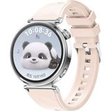 Redmud Teknoloji Huawei Watch Gt4 41 mm ve Gt5 41 mm ile Uyumlu 18 mm Kordon Ayarlanabilir Tokalı Soft Silikon Kayış - Pudra