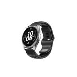 RedMud Teknoloji Huawei Watch Gt4 46 mm İle Uyumlu Çift Renkli Yumuşak Dokulu (22 MM) Silikon Kordon Siyah