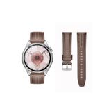 redmud teknoloji Huawei Watch Gt6 Pro 46 /Gt6 / Gt5 Pro / Gt5 / Gt4 46 Mm İle Uyumlu Dikiş Detaylı Deri 22 Mm Kordon