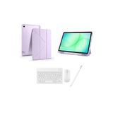 Redmud Teknoloji Ipad 11.nesil A16 /ıpad 10.nesil ile Uyumlu Standlı Kılıf Klavye Mouse ve Dokunmatik Kalem Seti - Lila