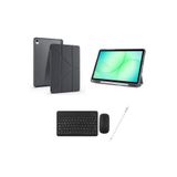 Redmud Teknoloji Ipad 11.nesil A16 /ıpad 10.nesil ile Uyumlu Standlı Kılıf Klavye Mouse ve Dokunmatik Kalem Seti - Siyah