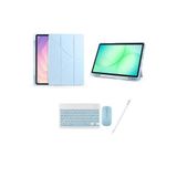 redmud teknoloji iPad 8. Nesil ve 9. Nesil 10.2 inç ile Uyumlu Standlı Kılıf Klavye Mouse ve Dokunmatik Kalem Set, 10.2 inç, rmdtbsetıp987nslıp102ıpnsl, Açık Mavi, Erkek