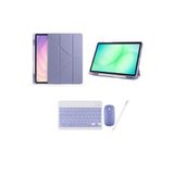 redmud teknoloji iPad 8. Nesil ve 9. Nesil 10.2 inç ile Uyumlu Standlı Kılıf Klavye Mouse ve Dokunmatik Kalem Set, 10.2 inç, rmdtbsetıp987nslıp102ıpnsl, Lavander, Erkek