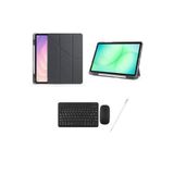 redmud teknoloji iPad 8. Nesil ve 9. Nesil 10.2 inç ile Uyumlu Standlı Kılıf Klavye Mouse ve Dokunmatik Kalem Set, 10.2 inç, rmdtbsetıp987nslıp102ıpnsl, Siyah, Erkek