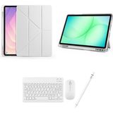 Redmud Teknoloji Ipad 8. Nesil ve 9. Nesil 10.2 Inç ile Uyumlu Standlı Kılıf Klavye Mouse ve Dokunmatik Kalem Set - Gri