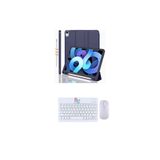 redmud teknoloji ıPad Air 11 inç 6.Nesil ile Uyumlu Tablet Kılıfı ve Klavye Mouse Set Kalem Bölmeli Smart Kılıf