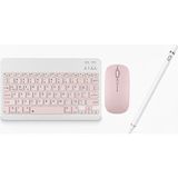 Redmud Teknoloji Ipad Tablet Modelleri ile Uyumlu Klavye Mouse ve Dokunmatik Kalem Seti 3 In 1 Blukey Trio - Pembe