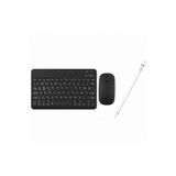 Redmud Teknoloji Ipad Tablet Modelleri ile Uyumlu Klavye Mouse ve Dokunmatik Kalem Seti 3 In 1 Blukey Trio - Siyah