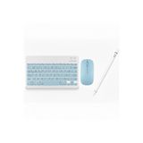 Redmud Teknoloji Lenovo Tablet Modelleri ile Uyumlu Klavye Mouse ve Dokunmatik Kalem Seti 3 In 1 Blukey Trio - Açık Mavi