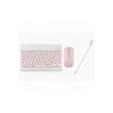 Redmud Teknoloji Lenovo Tablet Modelleri ile Uyumlu Klavye Mouse ve Dokunmatik Kalem Seti 3 In 1 Blukey Trio - Pembe