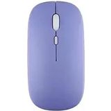 Redmud Teknoloji Macbook / Ipad /tablet Uyumlu Şarj Edilebilir Bilgisayar ve Tablet Kablosuz Bluetooth Mouse - Lila