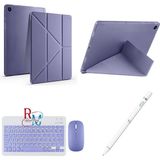 Redmud Teknoloji Samsung Galaxy Tab A9 Plus X210 11'' Uyumlu Lavanta Renkli Standlı Kılıf Dokunmatik Kalem ve Klavye Mouse Seti