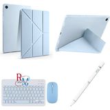 Redmud Teknoloji Samsung Galaxy Tab A9 Plus X210 11'' Uyumlu Mavi Standlı Kılıf Dokunmatik Kalem ve Klavye Mouse Seti