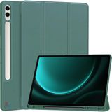 Redmud Teknoloji Samsung Galaxy Tab S9 Fe Plus / S10 Plus Uyumlu Tablet Kılıfı Kalem Bölmeli Uyku Modlu Smart Kılıf - Haki