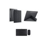 RedMud Teknoloji Samsung Galaxy Tab S9 FE Plus X610 12.4 inç İle Uyumlu Standlı Kılıf Ve Klavye Mouse 2 li Set Siyah