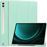 Redmud Teknoloji Samsung Galaxy Tab S9 Fe Plus X610 12.4'' Uyumlu Tablet Kılıfı Kalem Bölmeli Uyku Modlu Smart Kılıf - Yeşil