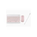 Redmud Teknoloji Samsung Galaxy Tablet Modelleri ile Uyumlu Klavye Mouse ve Dokunmatik Kalem Seti 3 In 1 Blukey Trio - Pembe