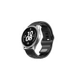 RedMud Teknoloji Samsung Galaxy Watch 3 45 mm-Galaxy Watch 46 mm İle Uyumlu Çift Renkli Yumuşak Dokulu Silikon Kordon Siyah