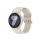 RedMud Teknoloji Samsung Galaxy Watch 6 Seri 40-43-44-47 mm İle Uyumlu Dikişli Kavisli Spor Silikon Kordon Starlight