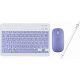 Redmud Teknoloji Xiaomi Tablet Modelleri ile Uyumlu Klavye Mouse ve Dokunmatik Kalem Seti 3 In 1 Blukey Trio - Lavanta