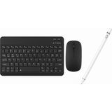 Redmud Teknoloji Xiaomi Tablet Modelleri ile Uyumlu Klavye Mouse ve Dokunmatik Kalem Seti 3 In 1 Blukey Trio - Siyah