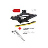 Redno Oto Kriko Cırcır kollu 1.5 ton araç krikosu + 17mm L Bijon Anahtarı 2 li set