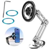 Rednow Evrensel 360° PRO Manyetik Telefon Tutacağı Araba, Alaşımlı Katlanır Manyetik Cep Telefonu Tutacağı, Araba için [Süper Güçlü Mıknatıs] Braket, Manyetik Gösterge Paneli, Telefon Araç Montajı, Tüm