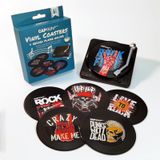 Redomm Müzik Severler için Vinil Plak Tutuculu İçecekler için Komik Retro Vinil Plak Bardak Altlığı, Müzik Severler için Hediye Kutulu 6'lı Set, İçecekler, Barlar, Kafeler, Ev, Parti, Ofis için Bardak