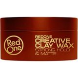 Redone Red One Creative Clay Wax 100 ml Yüksek Tutuş Mukavemeti ile Mat Etkili Saç Bakım Ürünü