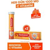 Redoxon C Vitamini 15 Efervesan Tablet 2Li Paket 1000 Mg C Vitamini İçeren Takviye Edici Gıda