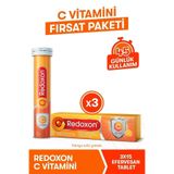 Redoxon C Vitamini 15 Efervesan Tablet 3'lü Paket, 1000 mg