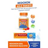Redoxon Kids Üçlü Etki 15 Efervesan Tablet (AİLE PAKETİ) I C Vitamini, D Vitamini Ve Çinko