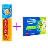 Redoxon Üçlü Etki 15 Efervesan Tablet + Theranatur Ahududu Aromalı 16 Pastil