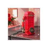 Redphone Retro Kırmızı Telefon Kulübesi Tasarımlı Masaüstü Telefon Sabit Hat Telefonu Ofis Ev VIP Kırmızı