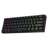 Redragon K530 Draconic%60 BT Türkçe Q Klavye/Kablolu / 2,4 GHz Kablosuz Mekanik, 61 Tuş, Hot-Swap Özellikli RGB Klavyesi, Dokunsal Kahverengi Anahtarlı, Windows/Mac/Android için
