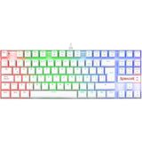 Redragon K552W-RGB Kumara Red Switch Rainbow Tkl Tr Q Mekanik Beyaz Kablolu Gaming (Oyuncu) Klavye - Çok Renkli
