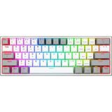 Redragon K616 Fizz Pro Red Switch Kablosuz Beyaz Gri Gaming Klavye - Çok Renkli