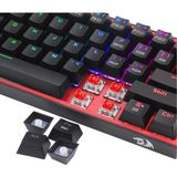 Redragon K616 Fizz Pro Red Switch Kablosuz Siyah Gaming Klavye - Çok Renkli