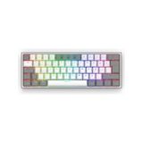 REDRAGON K616 Fizz PRO RGB Red Switch 2.4GHz Kablosuz Mekanik Oyuncu Klavyesi, Gri-Beyaz