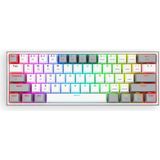 Redragon K616 Fizz Pro%60 3 Mod Kablolu, 2.4 Ghz Kablosuz, Bluetooth Mekanik Oyun Klavyesi, Doğrusal Kırmızı Şalter, Pro Drive/yazılım Destekli - 1 GB - 00-Siyah - Beyaz - Option-1