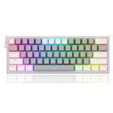 Redragon K617 Fızz Rgb Red Swıtch Mekanik Oyuncu Klavyesi Gri/Beyaz